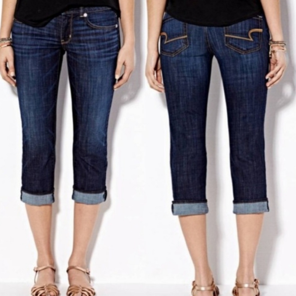 American Eagle Stretch Artist Crop Jeans Size 4